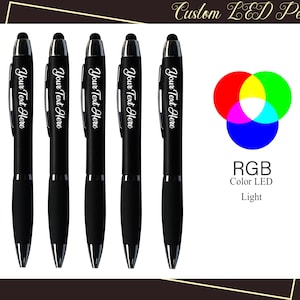 Personalized LED Pen Customized LED Pens With Stylus Custom Name Pens ...