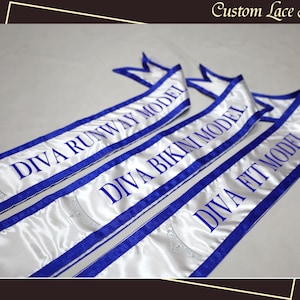 Personalized Lace Sash Custom Lace Sash Lace Sash Customize Sash Bridesmaid Sash Custom Bridal Lace Sash Custom Border Sash