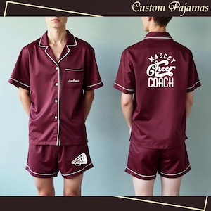Custom Cheer Leader Pajama Set Custom Cheer Team Pajama Sets Custom Pjs Personalized Pyjamas Set Your Design Pajama Set Dance Team Pajamas