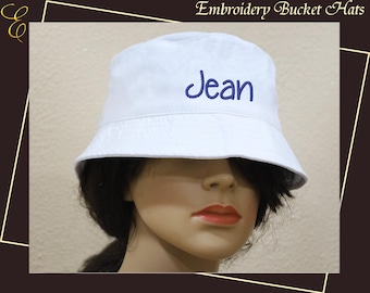 Personalized Bride Bucket Hat, Embroidery Bucket Hat, Bridal Bucket, Custom Bucket Hat, Bachelorette Party Bucket Hat, Wedding Party Hats