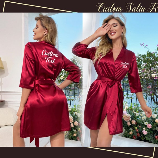 Custom Logo Robe Etsy