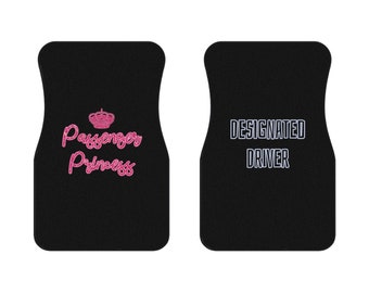 Alfombrillas de coche Princesa Pasajero y Conductor Designado (2x Delanteras)