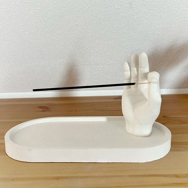 Räucherstäbchenhalter Hand mit Schale