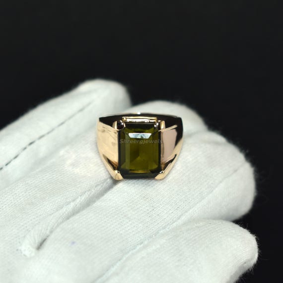 Green Zultanite Ring in Copper – Earthy Gemstone Ring for Everyday