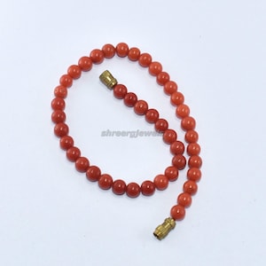 Red coral beaded bracelet Genuine coral Gifts for her Pesrsonalized gift for mom him Red coral jewelry Protection success men love talisman