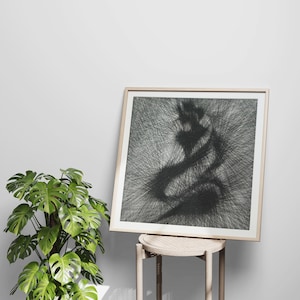 Handmade String Art Portrait – Personalized Thread Painting – Unique Wall Art Gift for Any Occasion