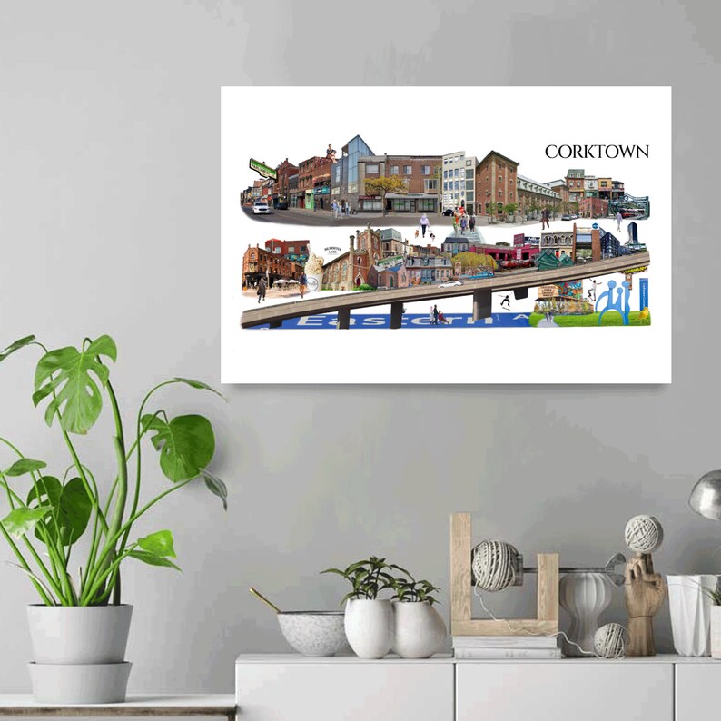 Corktown, Toronto, Digital Collage, Art Print, Toronto Neighbourhood image 5