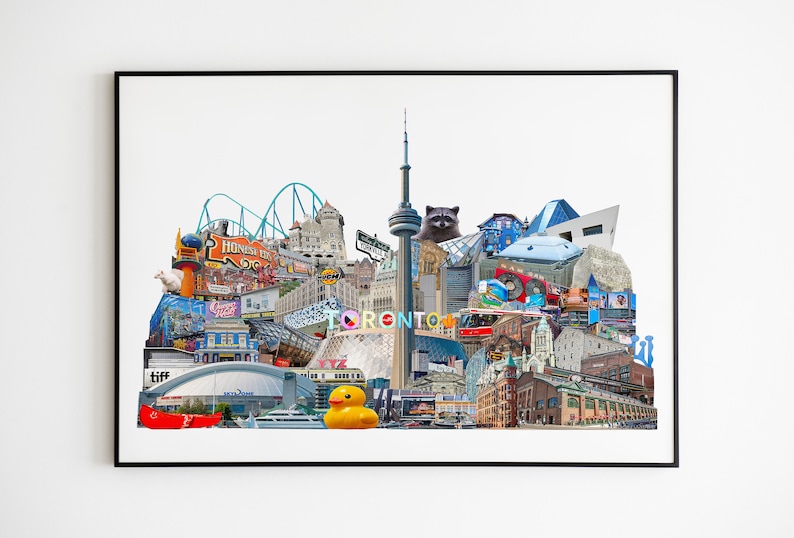 Toronto Collage, Art Print, Toronto, Canada 11" x 17" Print