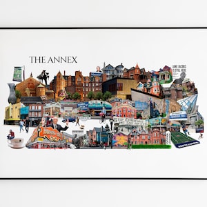 The Annex, Toronto, Digital Collage, Art Print, Toronto Neighbourhood image 3