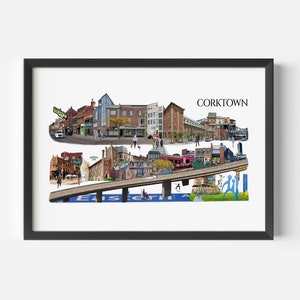 Corktown, Toronto, Digital Collage, Art Print, Toronto Neighbourhood image 4