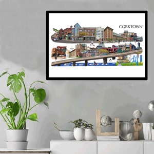 Corktown, Toronto, Digital Collage, Art Print, Toronto Neighbourhood image 1