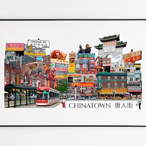 Quartier chinois, Toronto, Impressions de la ville de Toronto, Décoration de Toronto, Quartier de Toronto