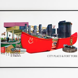 City Place, Fort York, Toronto, gravures de la ville de Toronto, art déco de Toronto, quartier de Toronto