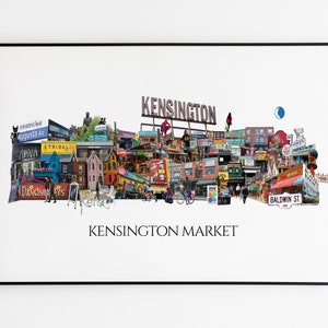 Kensington Market, Toronto, Impressions de la ville de Toronto, Art déco de Toronto, Quartier de Toronto