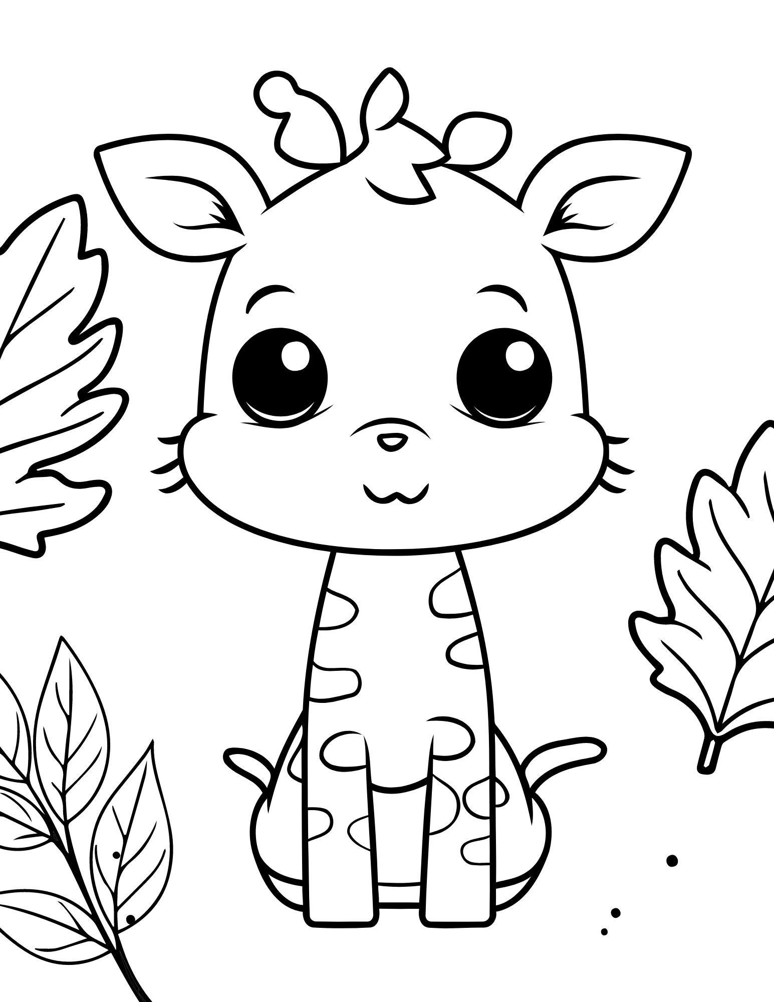 Printable Safari Animals Coloring Pages for Kids, 4 Coloring Pages for