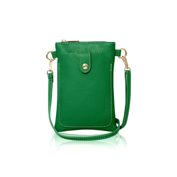Italian Leather Phone Crossbody Bags Etsy UK