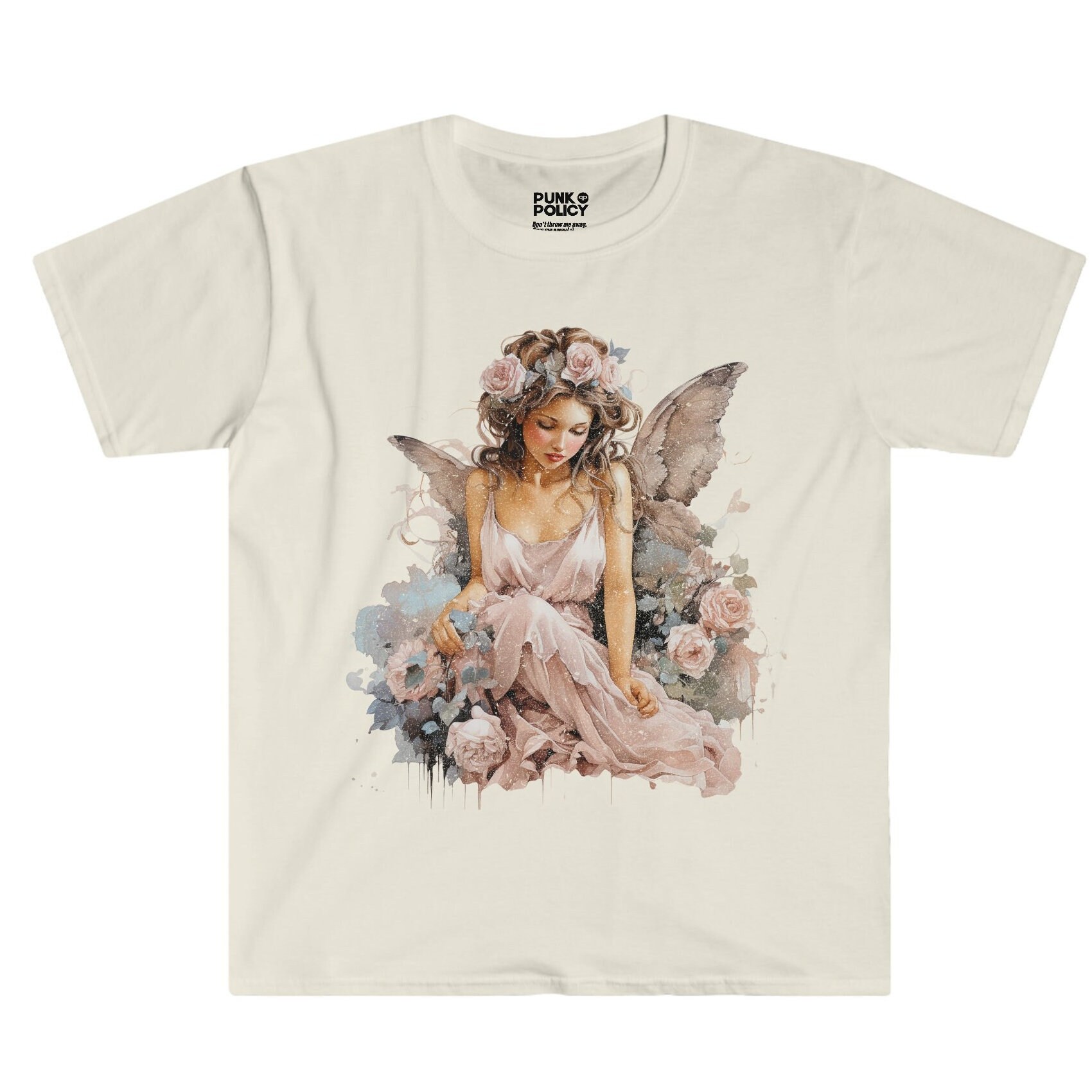 Vintage Graphic Angel Unisex Softstyle T-shirt, Angel Tshirt Vintage Graphic Angel Unisex Softstyle T-shirt, Angel Tshirt