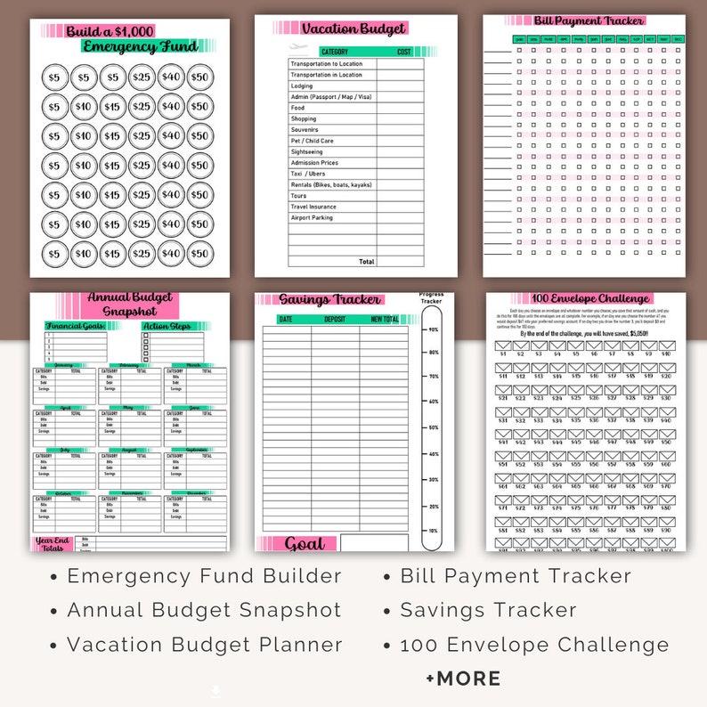 Financial Budget Planner Printable | PDF | Finance Planner - Etsy