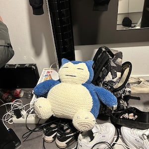 Crocheted snorlax !!