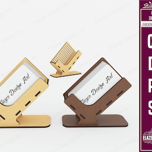 Business Card Holder Laser Cut Svg Files, Vector Files For Laser Cutting