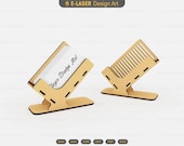 Business Card Holder Laser Cut Svg Files, Vector Files For Laser Cutting