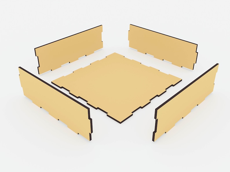 10 Different Sizes Storage Box Laser Cut Svg Files Vector Etsy