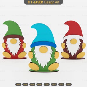 Gnome Laser Cut Svg Files, Vector Files For Laser Cutting