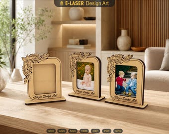 Fujifilm Instax Mini Film Frame Laser Cut Svg Files, Standing Photo Frame File, Vector Files For Laser Cutting