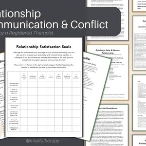 Parterapi-arbetsblad och konfliktlösningspaket | Gottman Repair Checklist, Four Horsemen Guide (digital nedladdning) bild 1