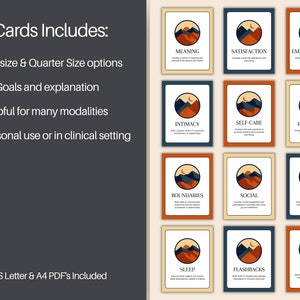 Trauma Goals for Therapy Flashcard Pack, Client Goal Setting Tools ...