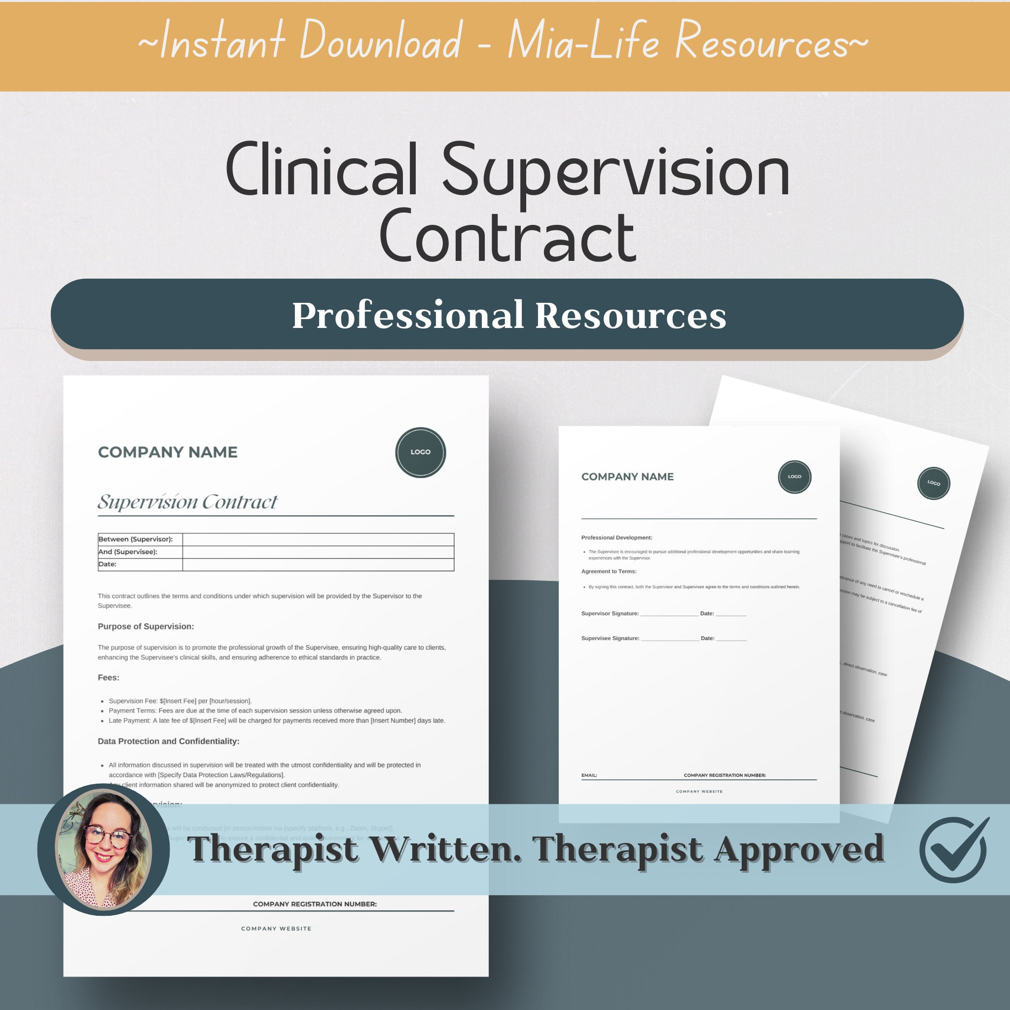 Clinical Supervision Contract, Private Practice, Resources for Therapy Clinical Supervision Contract, Private Practice, Resources for Therapy