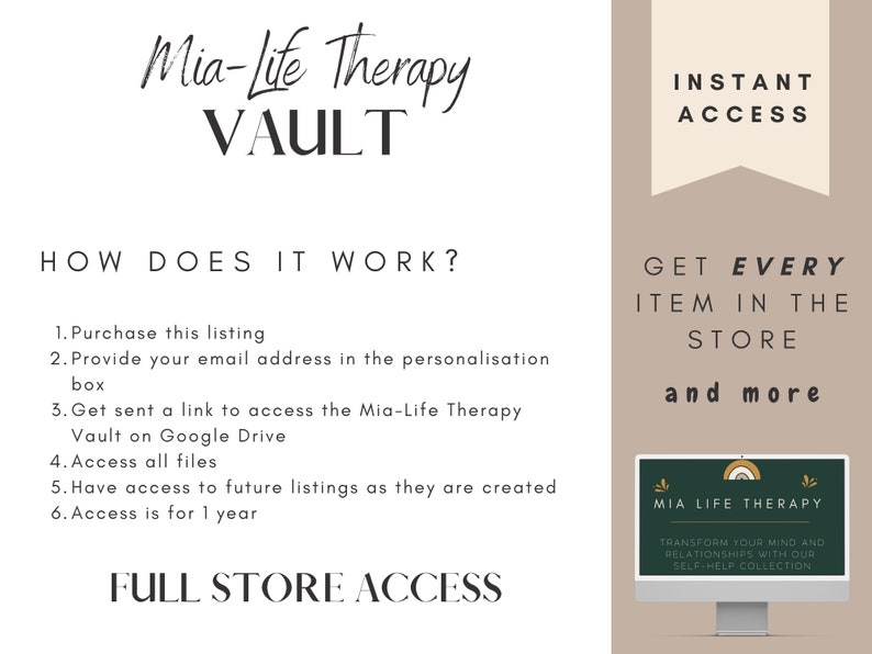 100's of Therapy Resources for Counsellors & Therapists, Access All