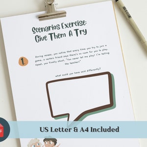 An educational workbook that combines fun activities with valuable lessons on expressing feelings and needs assertively for kids and teenagers.