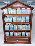Lenox Spice Village 1989 Spice Jars – Lenox Spice Village 1989 Set Of 24 Spice House Jars And Wooden Rack Vintage, Rare Vintage gift Lenox