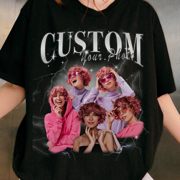 CUSTOM Bootleg Rap Tee, Custom Your Own Bootleg Shirts, Custom Photo, Vintage 90s Graphic T-shirt, Custom Photo Shirt, Insert Your Design