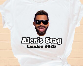 CUSTOM FACE Stag T-shirt, Bachelor Party Shirts, Custom Groom Gift, Custom Stag Gifts, Custom Groomsmen Tee, Custom Funny Stag T Shirt
