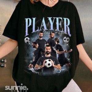 CUSTOM FOOTBALL Unisex Bootleg Rap Tee, Custom Your Own Football Shirt, Euros 2024 Shirt, England T-shirt, Football Shirt, World Cup T-shirt