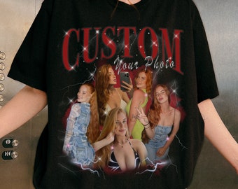 CUSTOM Bootleg Rap Tee, Custom Your Own Bootleg Shirts, Custom Photo, Vintage 90s Graphic T-shirt, Custom Photo Shirt, Insert Your Design