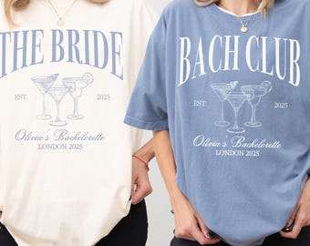 The Bach Club Hen Do T Shirt Hen Party Cocktail Shirt Luxury Hen Shirt Gift Hen Party Favours Hen Party Sign Bachelorette Bridal T Shirt