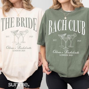 Maglietta per addio al nubilato The Bach Club Maglietta da cocktail per addio al nubilato Maglietta di lusso per addio al nubilato Regalo per addio al nubilato Bomboniere per addio al nubilato Cartello per addio al nubilato Maglietta da sposa per addio al nubilato