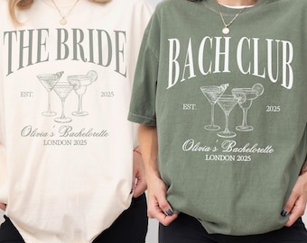 The Bach Club Hen Do T Shirt Hen Party Cocktail Shirt Luxury Hen Shirt Gift Hen Party Favours Hen Party Sign Bachelorette Bridal T Shirt