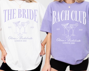 The Bach Club Hen Do T Shirt Hen Party Cocktail Shirt Luxury Hen Shirt Gift Hen Party Favours Hen Party Sign Bachelorette Bridal T Shirt