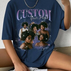 CUSTOM Bootleg Rap Tee, Custom Your Own Bootleg Shirts, Custom Photo, Vintage Graphic 90s T-shirt, Custom Photo Shirt, Insert Your Design