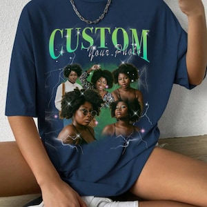 CUSTOM Bootleg Rap Tee, Custom Your Own Bootleg Shirts, Custom Photo, Vintage Graphic 90s T-shirt, Custom Photo Shirt, Insert Your Design