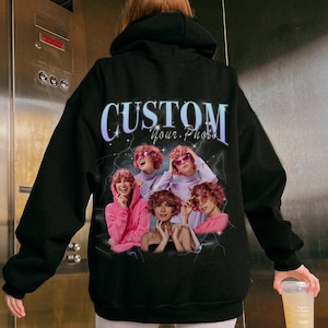 CUSTOM Bootleg Rap Hoodie, Custom Boyfriend Girlfriend T-Shirt, Custom Your Own Bootleg Shirts, Custom Photo, Vintage 90s Graphic Sweater