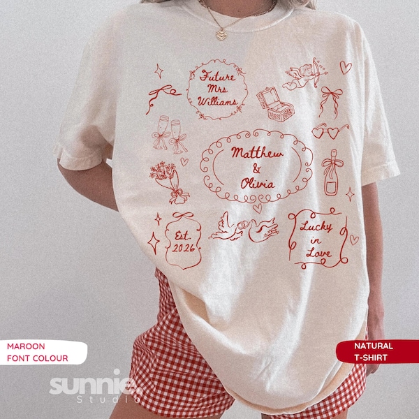 Custom Future Mrs Tee Bride/Bridesmaid Shirt Hen Do T-Shirt Bridal Party Engagement, Personalised Hen Gift Bachelorette Gifted Top