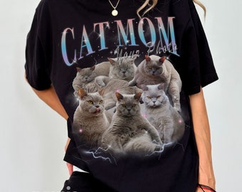 Camiseta personalizada com estampa de rap pirata para gatos e cachorros, personalize suas próprias camisetas piratas, presente para pais de gatos, camiseta vintage personalizada dos anos 90, camiseta personalizada com estampa de gato