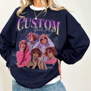 CUSTOM Bootleg Rap Sweater, Custom Boyfriend Girlfriend T-Shirt, Custom Your Own Bootleg Shirts, Custom Photo, Vintage 90s Graphic T-Sweater