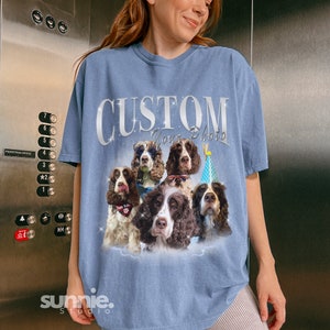 CUSTOM DOG Cat Pet Bootleg Rap Tee, T-shirt de Style rétro, Chemise de rap pour animaux de compagnie Style des années 90, T-shirt de rap bootleg personnalisé des années 90, T-shirt personnalisé pour animal de compagnie