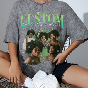 CUSTOM Bootleg Rap Tee, Custom Your Own Bootleg Shirts, Custom Photo, Vintage Graphic 90s T-shirt, Custom Photo Shirt, Insert Your Design